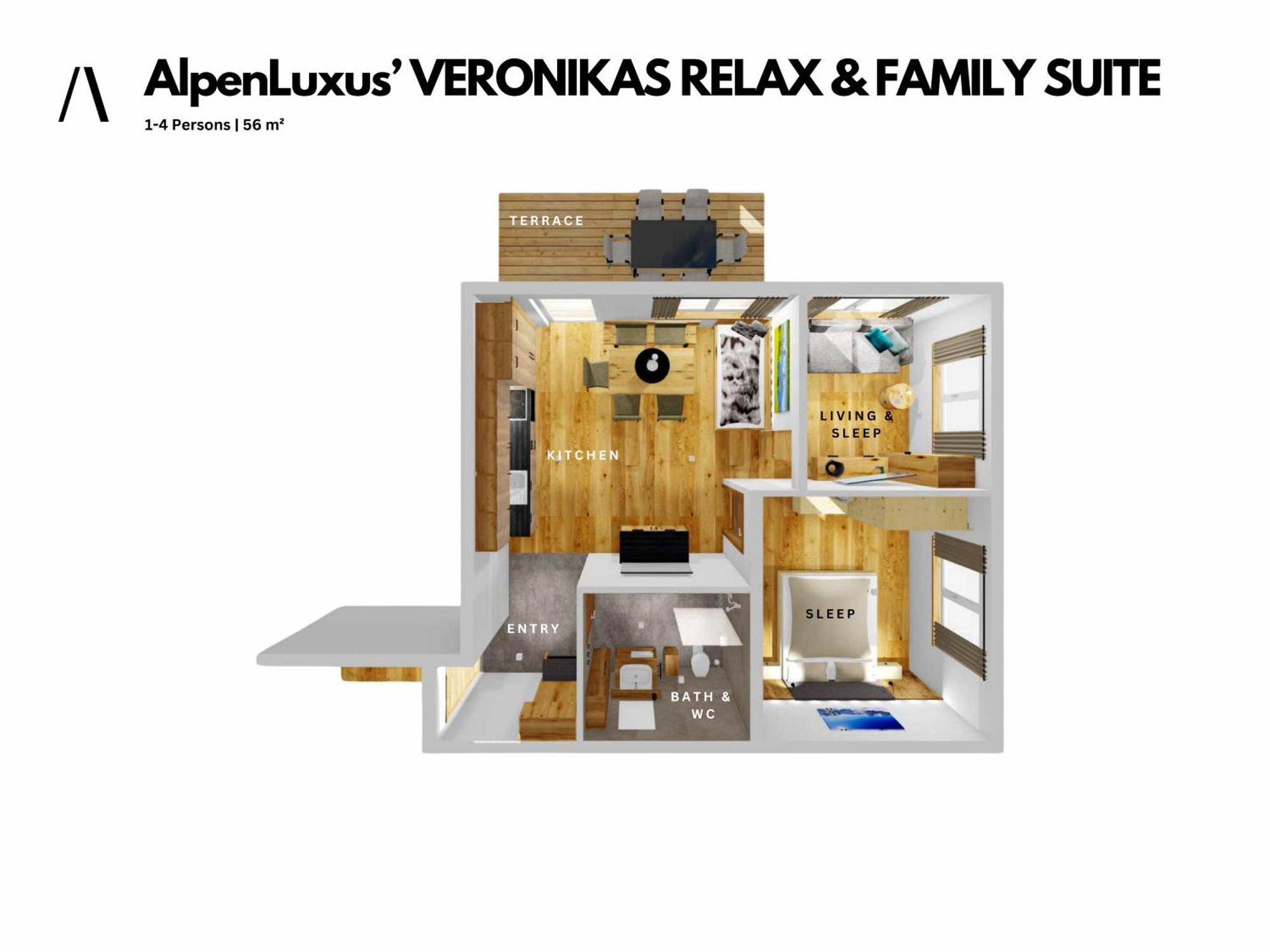 Veronikas Relax & Family Suite - Sun Terrace And Car Park By Alpenluxus Appartements فغن المظهر الخارجي الصورة